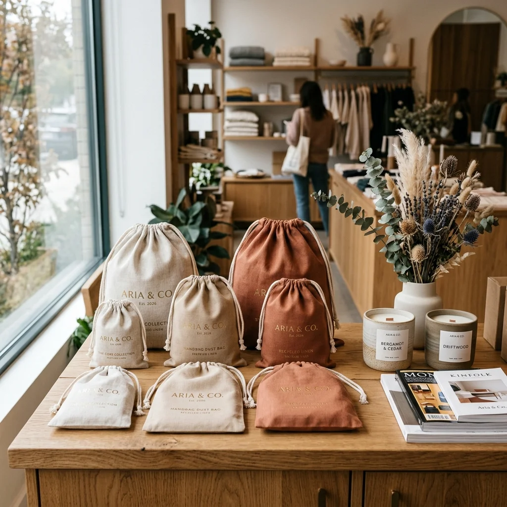 The B2B Guide to Custom Drawstring Dust Bags for Luxury Retail