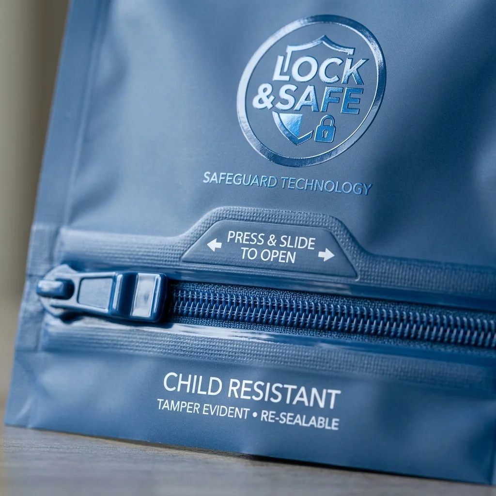Finishes and design details on exit bags