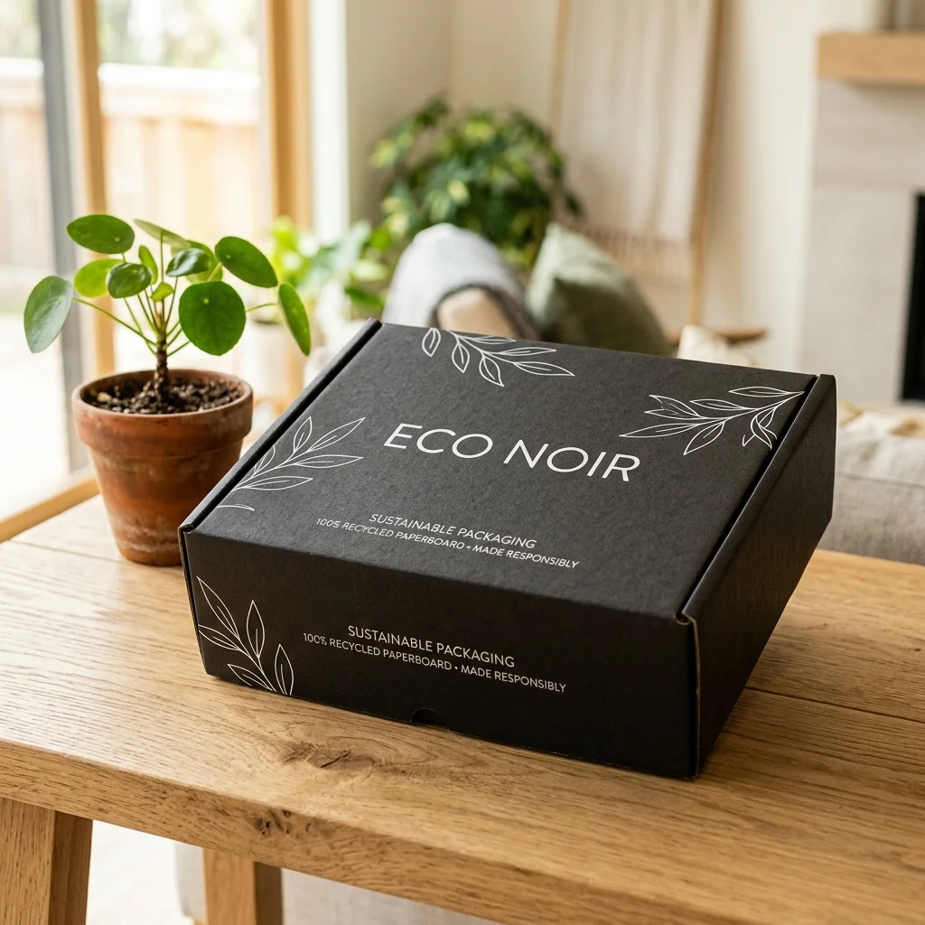 Eco-friendly Black Mailer Boxes packaging