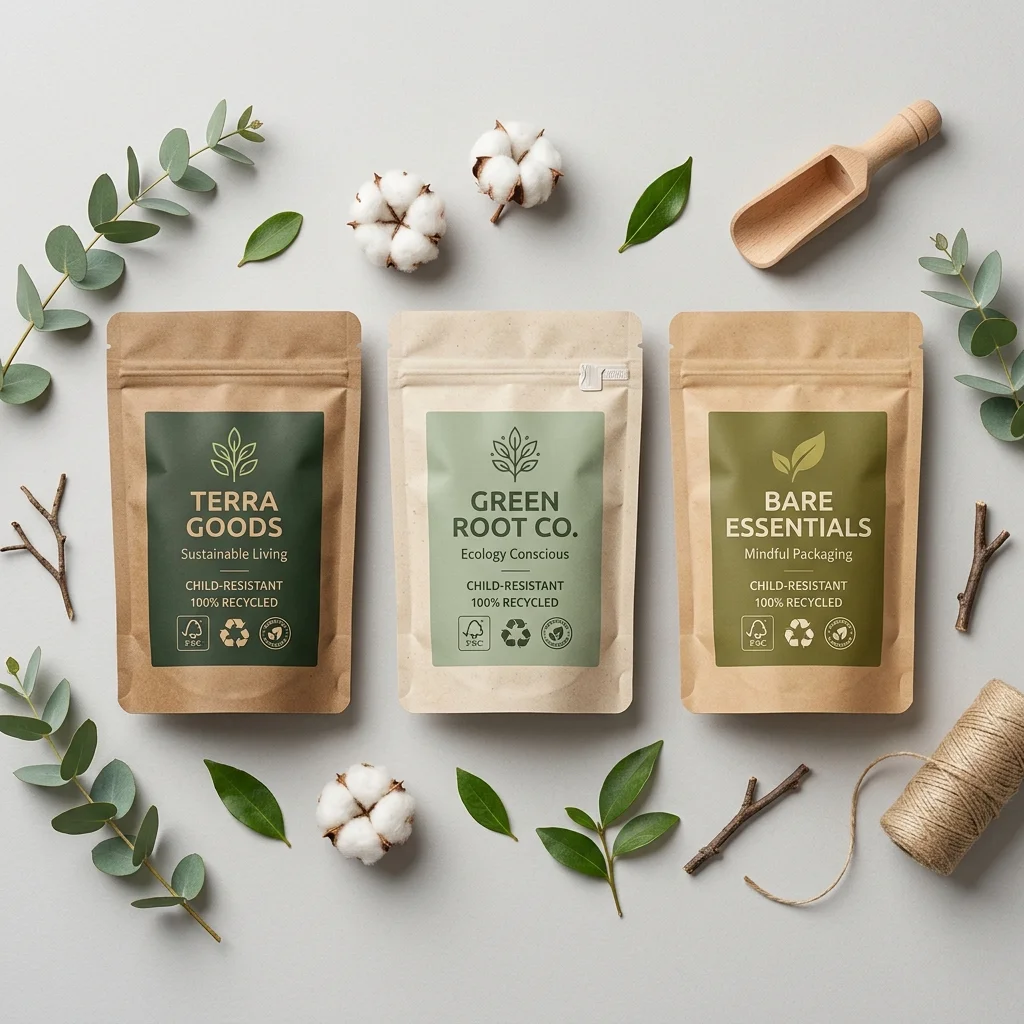 Eco-friendly Child-Resistant Exit Bags packaging