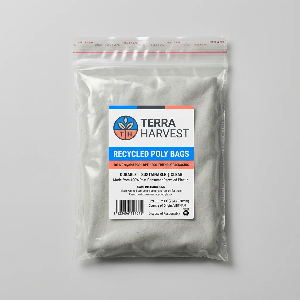 100% Recycled PCR LDPE (1.5 mil)