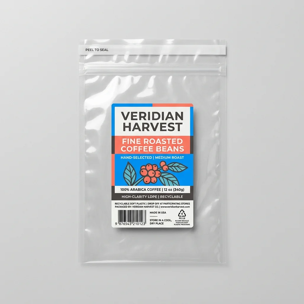 Virgin High-Clarity LDPE (1.5 mil)