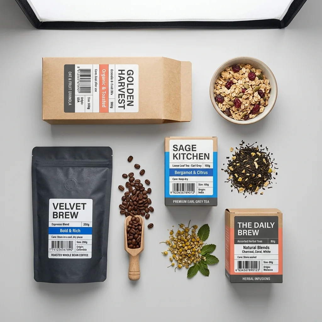 Artisanal Food, Coffee & Tea packaging application