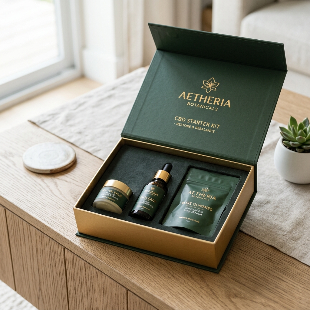 CBD Starter Kits packaging application