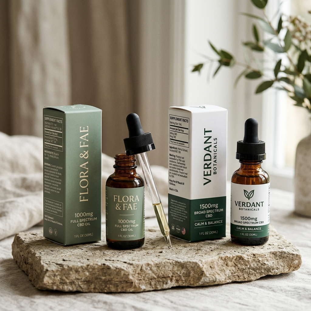 CBD Tinctures & Oils packaging application