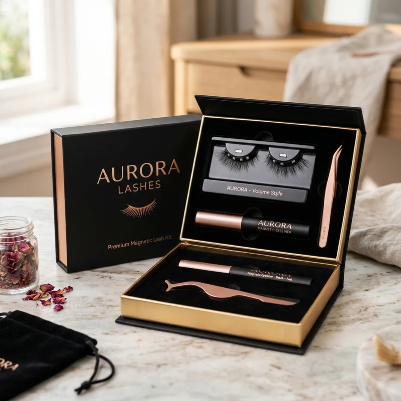 Magnetic Lashes packaging application