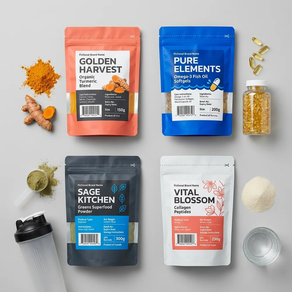 Health Supplements packaging application