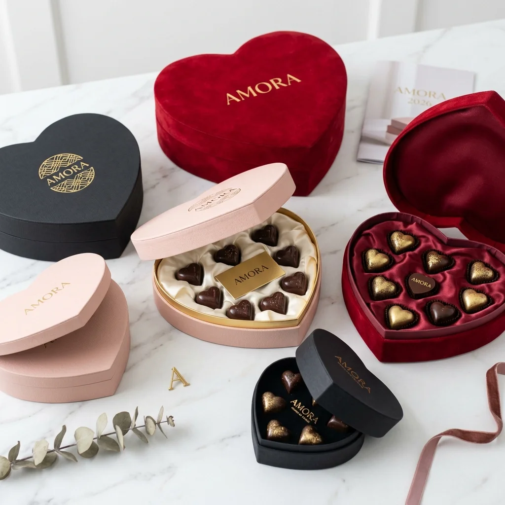 Heart-Shaped Rigid Boxes
