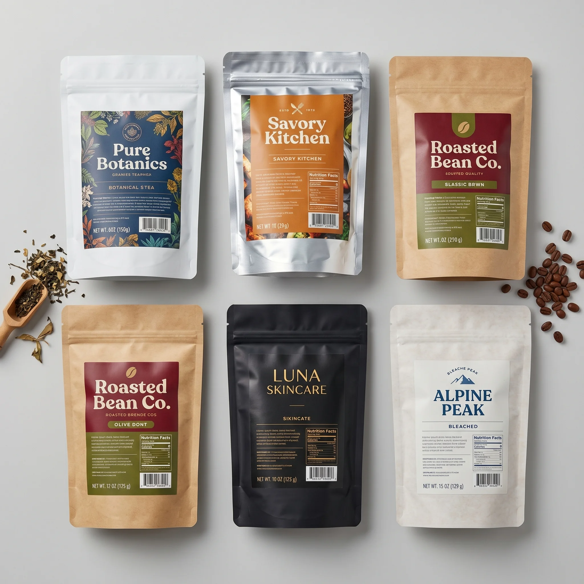 Kraft Stand-Up Pouches - hero