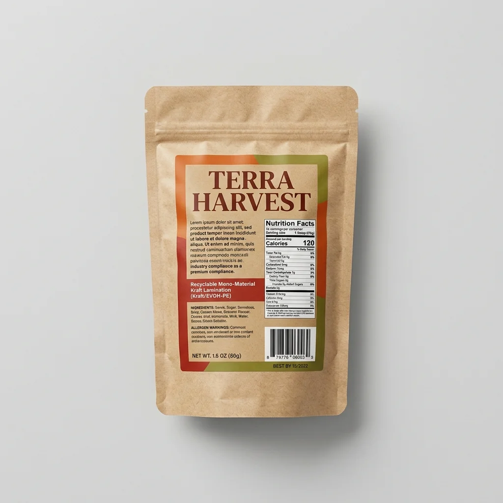 Recyclable Mono-Material Kraft Lamination (Kraft/EVOH-PE)