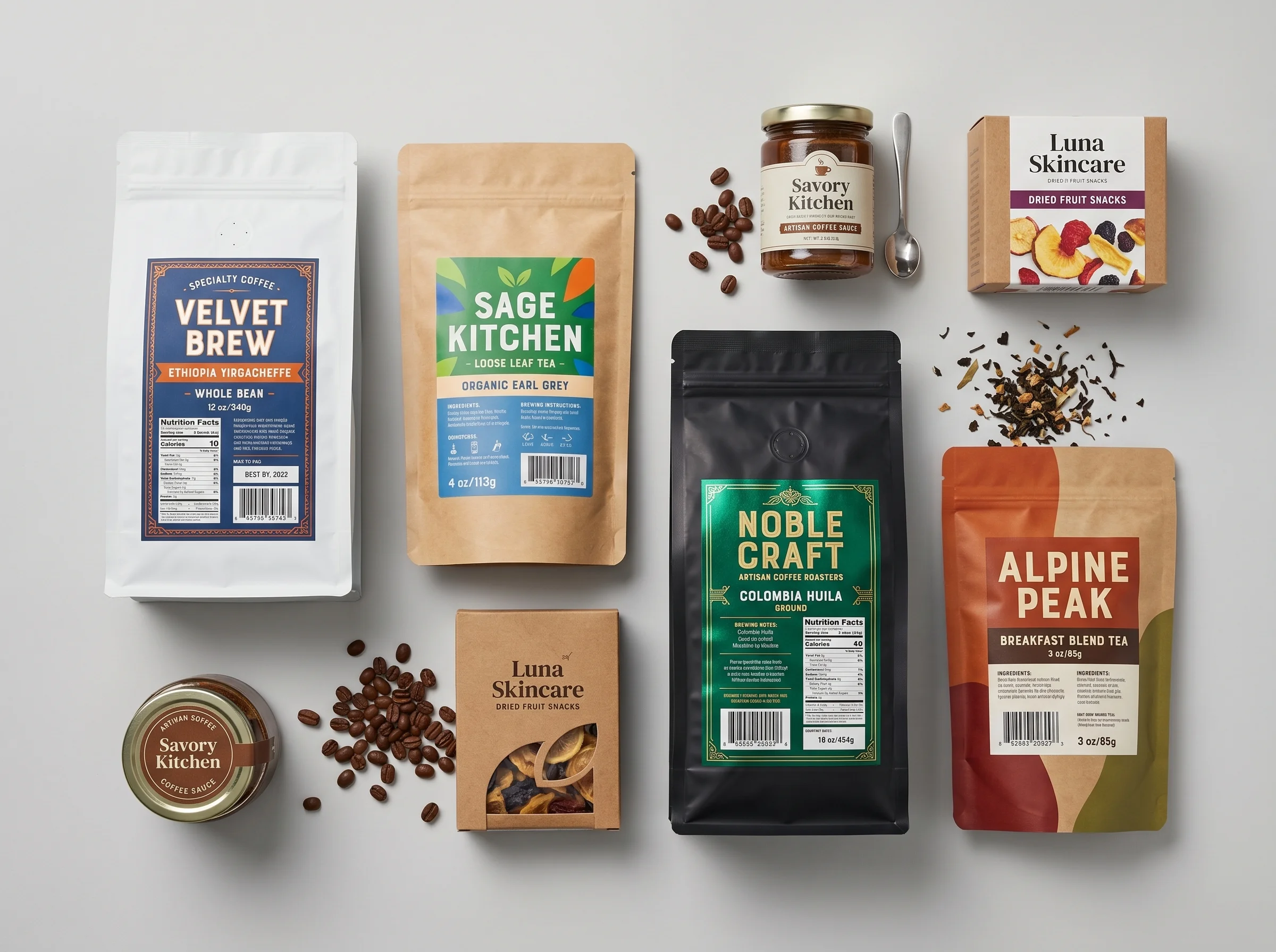 Specialty Coffee & Loose Leaf Tea packaging application