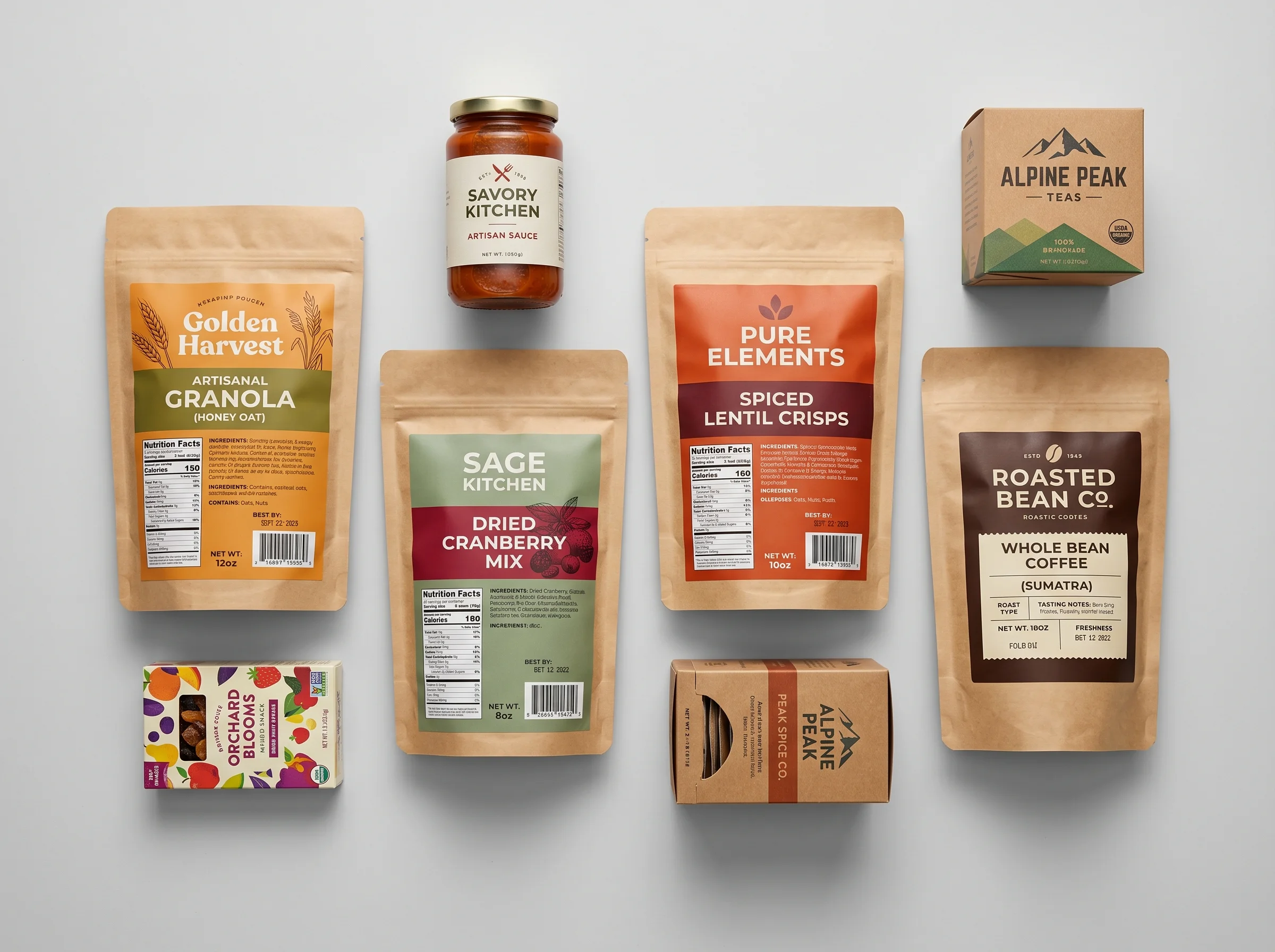 Dry Food, Granolas, & Snacks packaging application