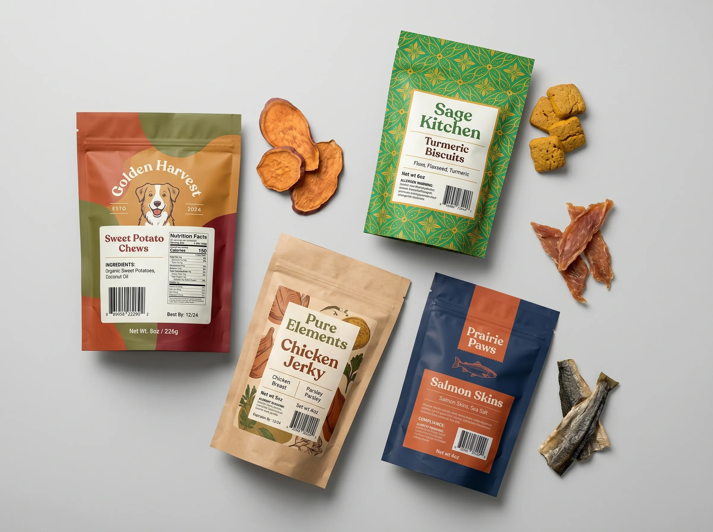 Organic Pet Treats packaging application