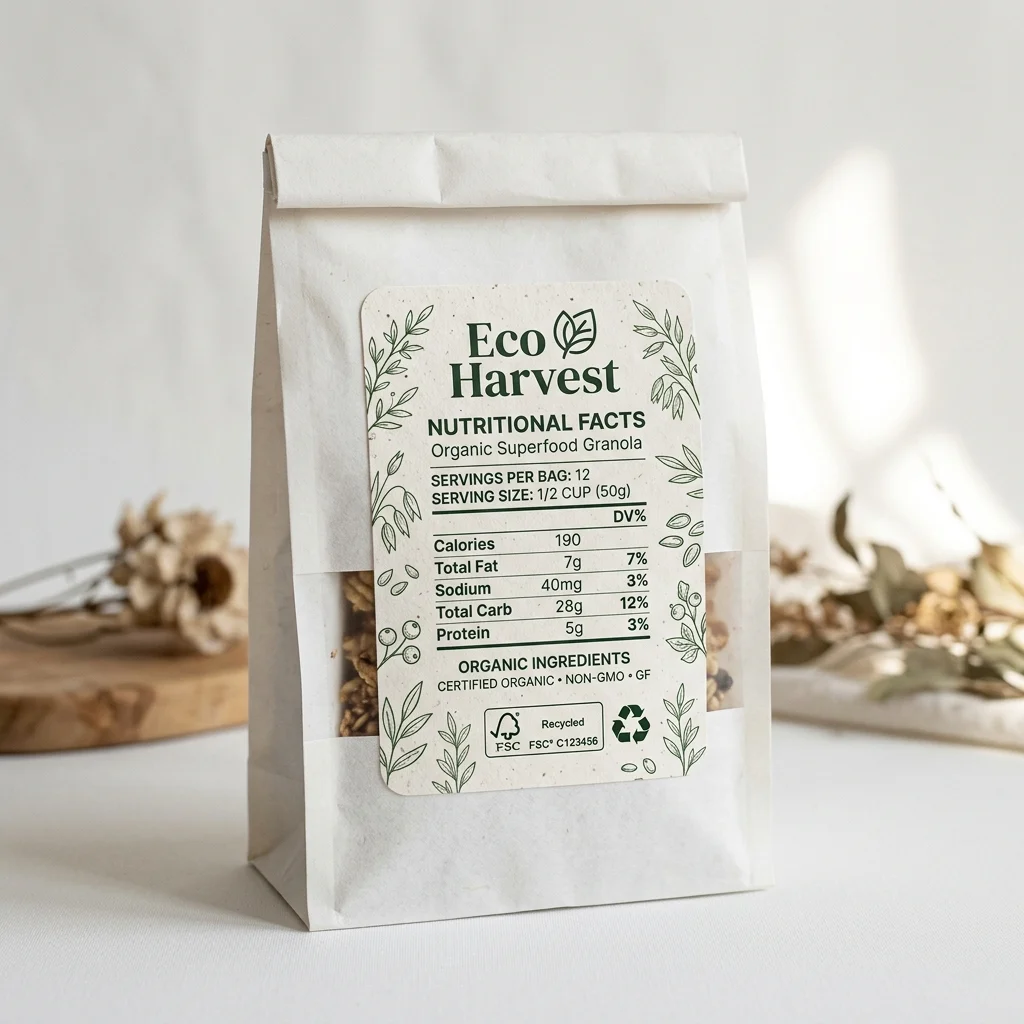Eco-friendly Nutritional Labels packaging