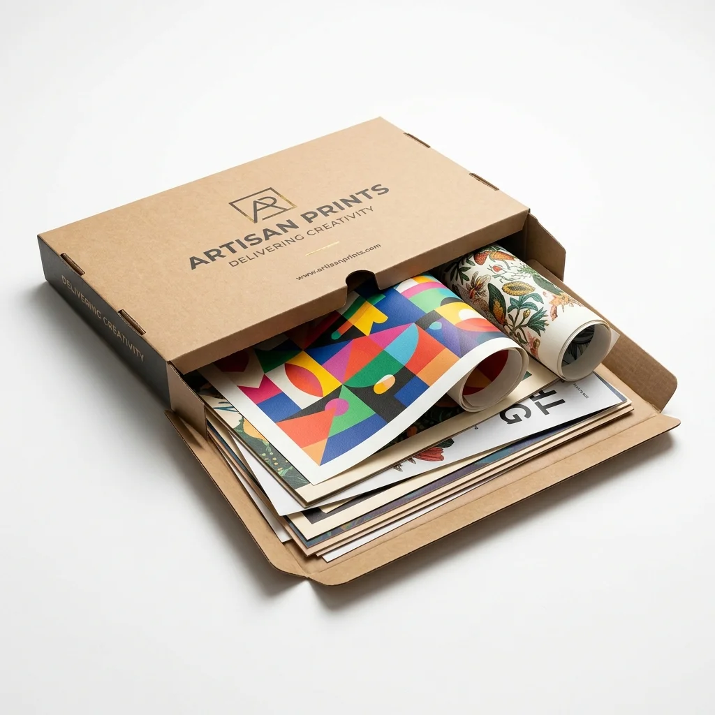 Flat Art & Portfolio Prints packaging application