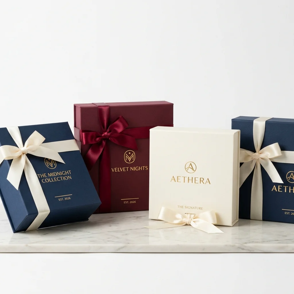 Rigid Box with Ribbon