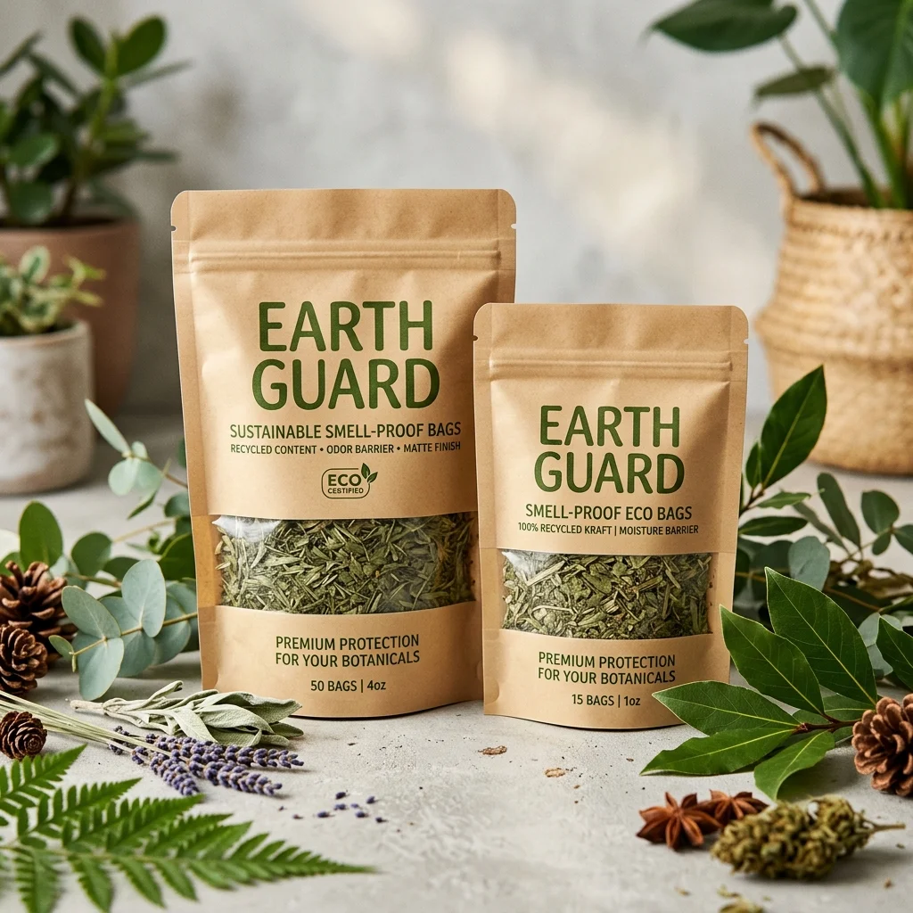 Eco-friendly Smell-Proof Mylar Bags packaging
