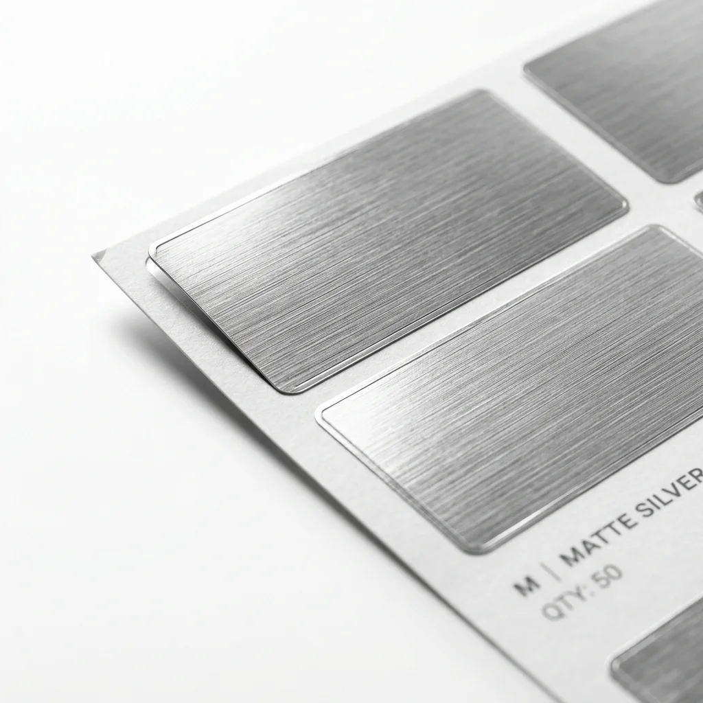 Metallic Brushed Silver Film