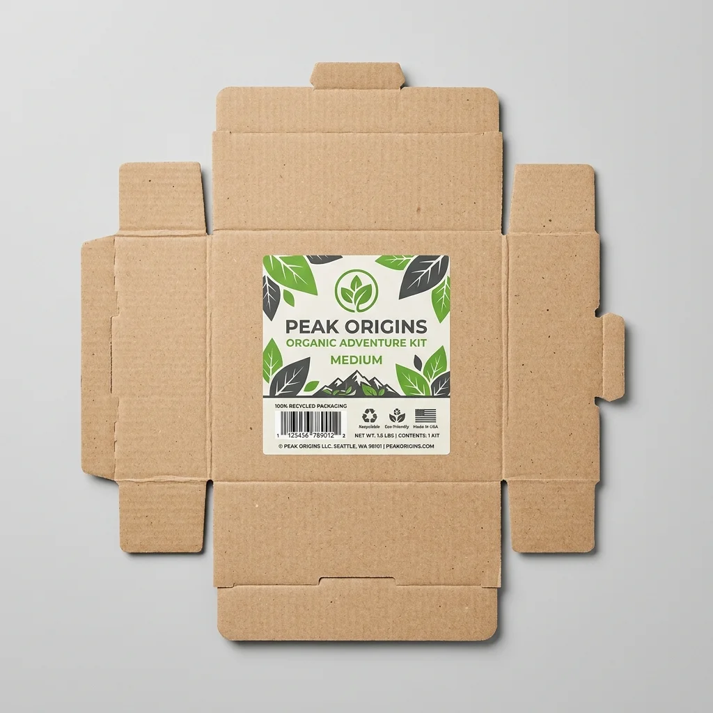100% Recycled PCW Kraft Corrugated (E-Flute, 1/16")