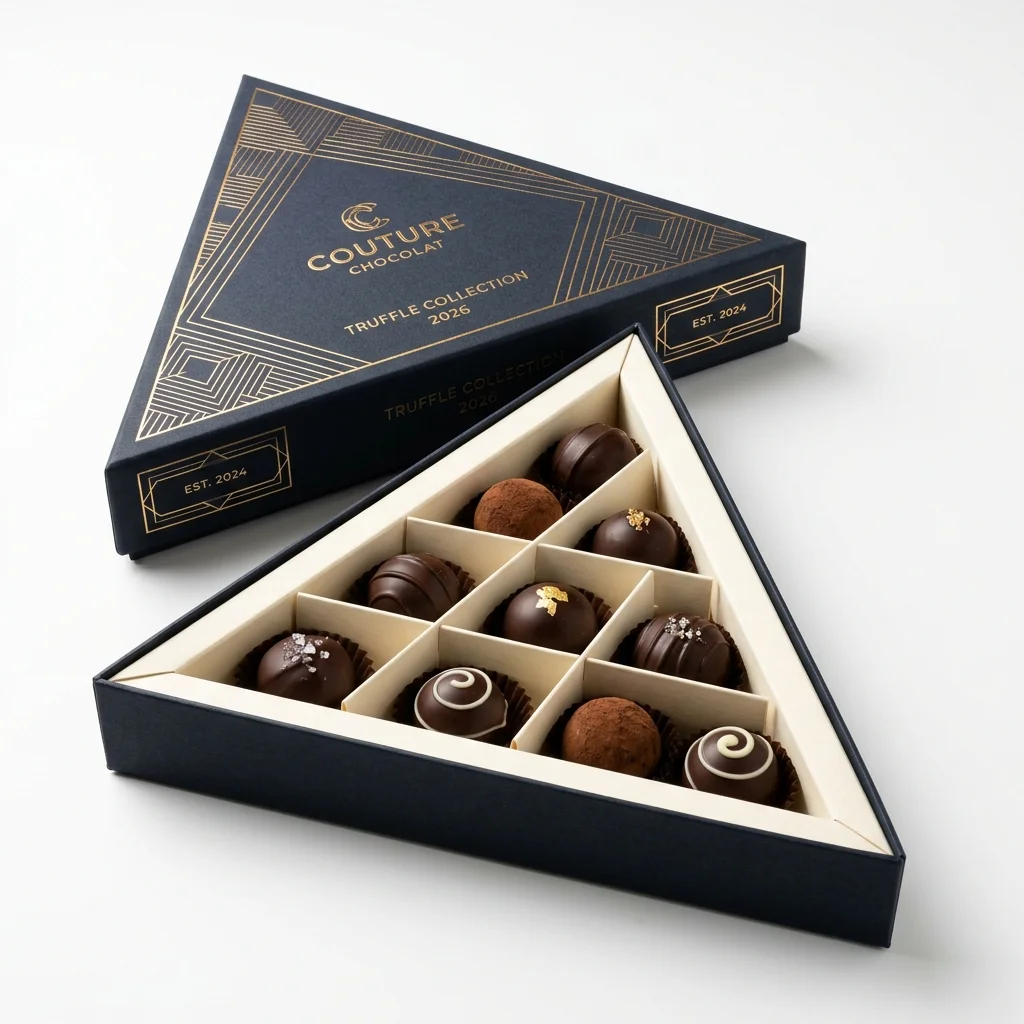 Luxury Chocolates & Macarons packaging application