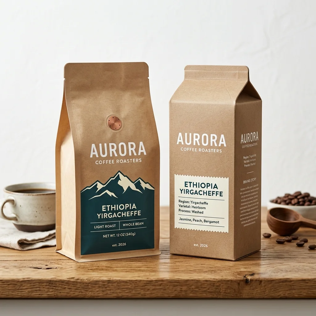 Gourmet Coffee & Tea Bags packaging application