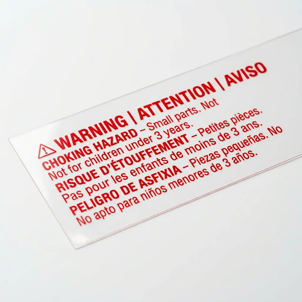 Eco-friendly Warning Labels packaging
